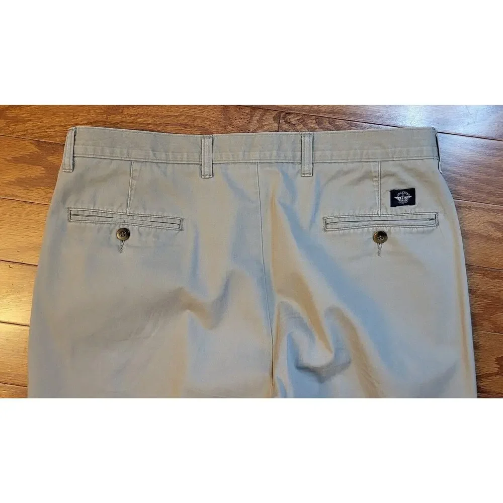 Dockers Pants Mens Khaki Relaxed Fit Pleated Size W36xL28